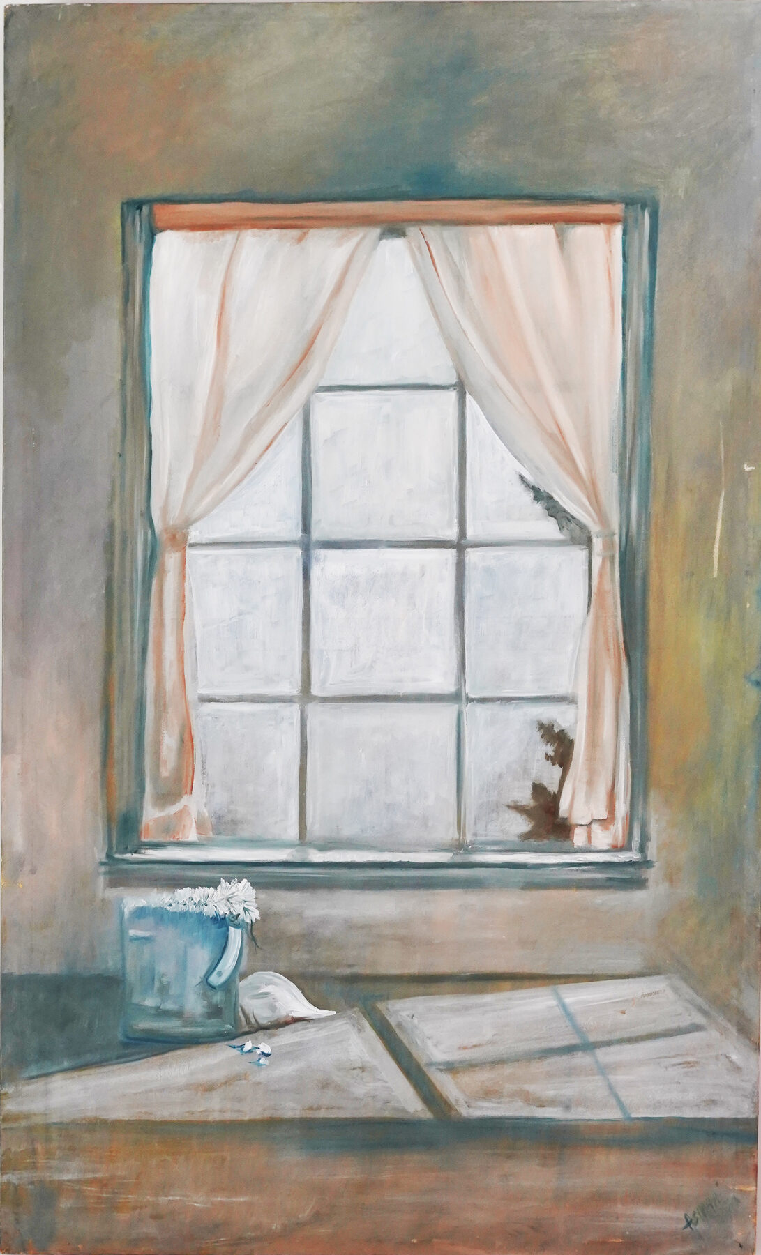 Windows Are Love, oil on canvas