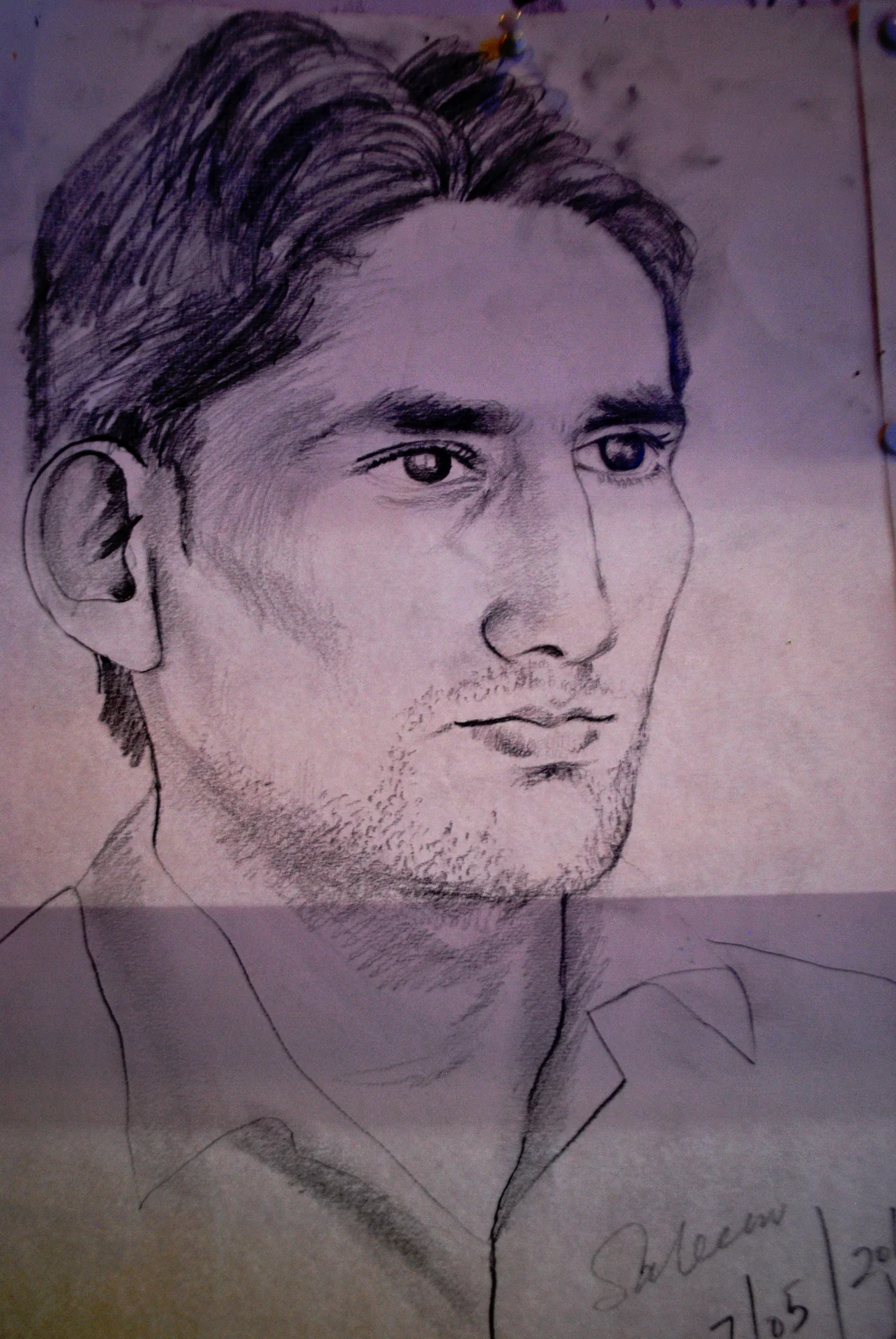 Saleem, sketch on paper